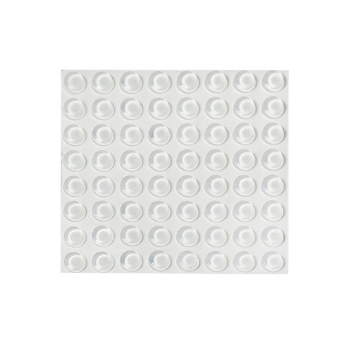 Anti-collision granular transparent silicone cushion pad for furniture, anti-slip and noise-reducing, suitable for wardrobe door panels and sliding doors