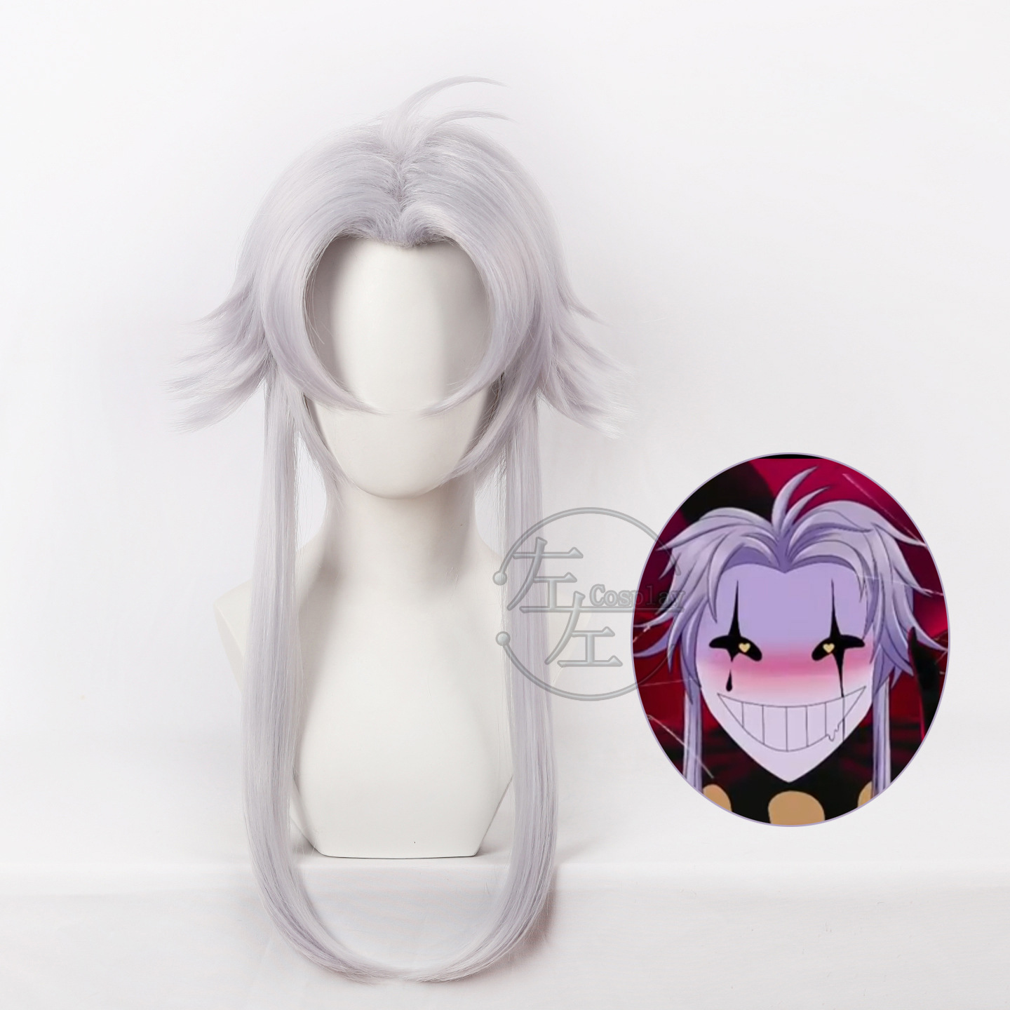 Lefty Freak Circus Pierrot Cosplay Wig with a Beauty Point and Volumized Top