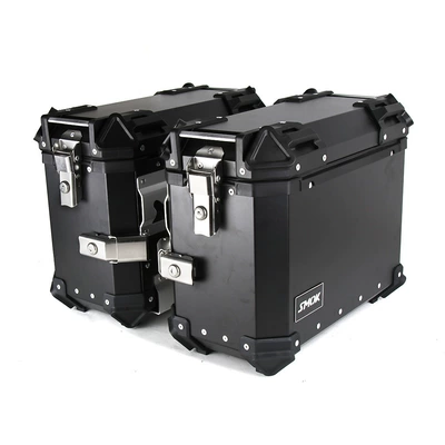 Motorcycle-Specific Quick-Release 38L Side Motorcycle trunk - flat-38l-black