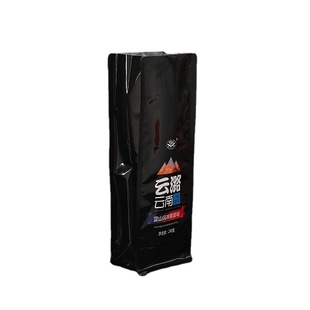 Factory custom exhaust valve coffee aluminum foil packaging bag eight edge sealing coffee powder self-supporting plastic packaging bag