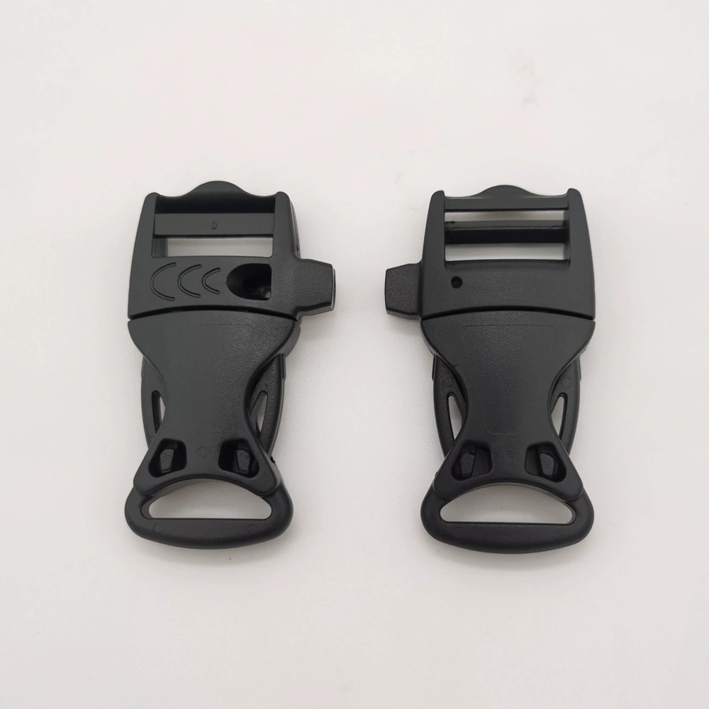 Plastic whistle, life jacket with clasp, bag accessory, travel backpack, 20mm