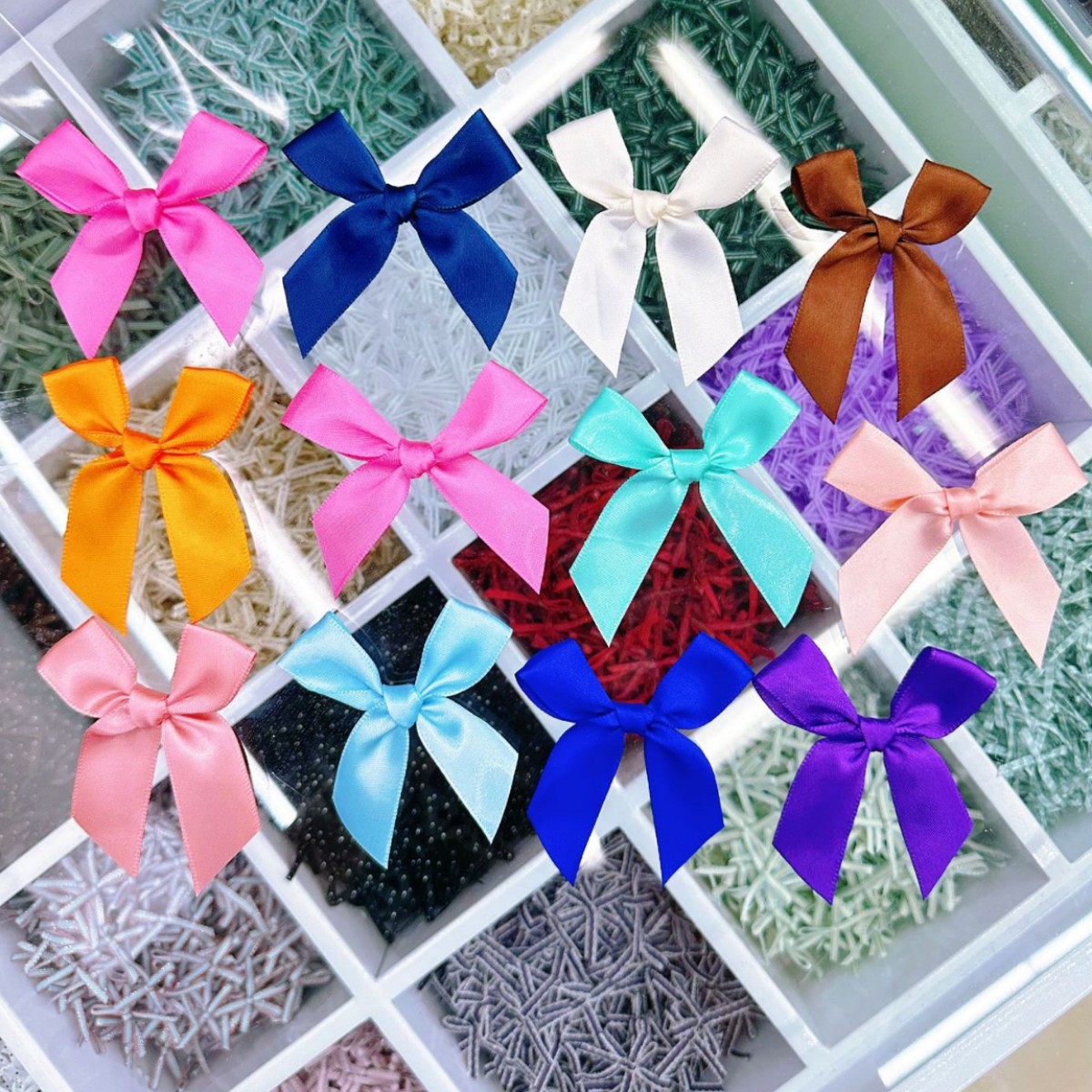 2cm宽多色丝带蝴蝶结礼品礼盒包装蝴蝶结酒瓶服装内衣装饰玩具