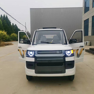 小型油電兩用觀光四輪車老年家用電動四輪車越野爬坡小汽車