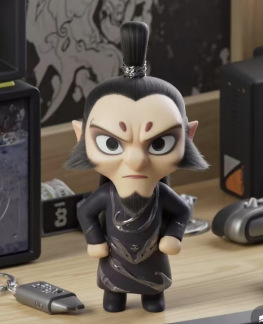 화난 Shen Gongbao 25cm 석고 인형 라텍스 몰드