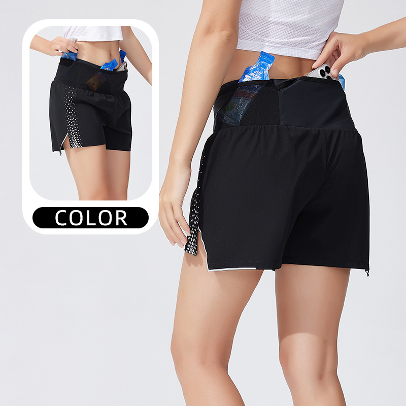 Pantalones cortos de secado rápido para correr a campo traviesa de maratón para hombres y mujeres image 13