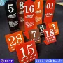亚克力双面定制数字号牌