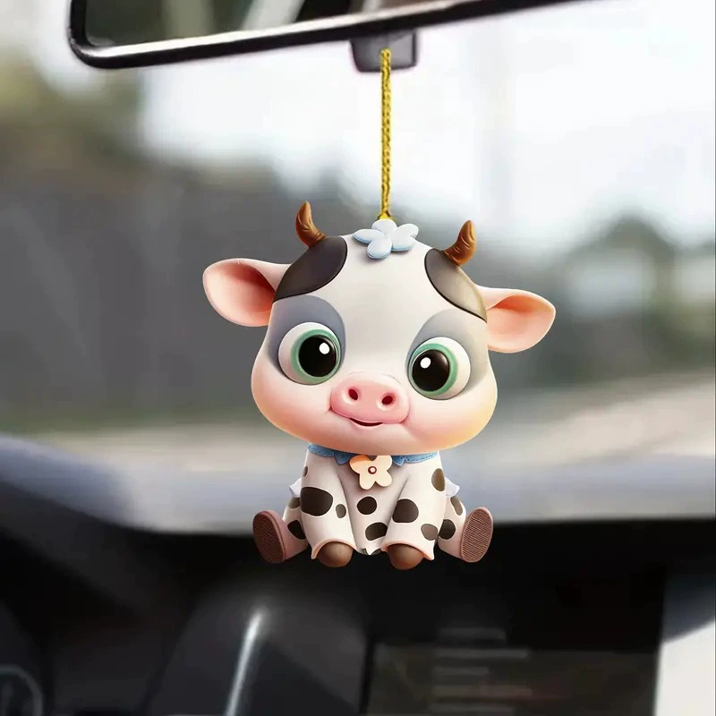 Мультяшный корова трансграничный новый акриловой автомобиль подвеска