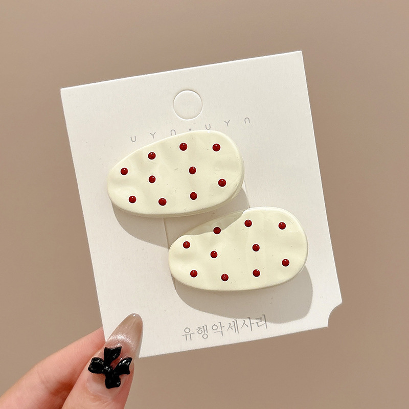 2025 nueva horquilla de dopamina de verano linda horquilla de flequillo de todo fósforo niña coreana pinza lateral accesorios para el cabello sombreros