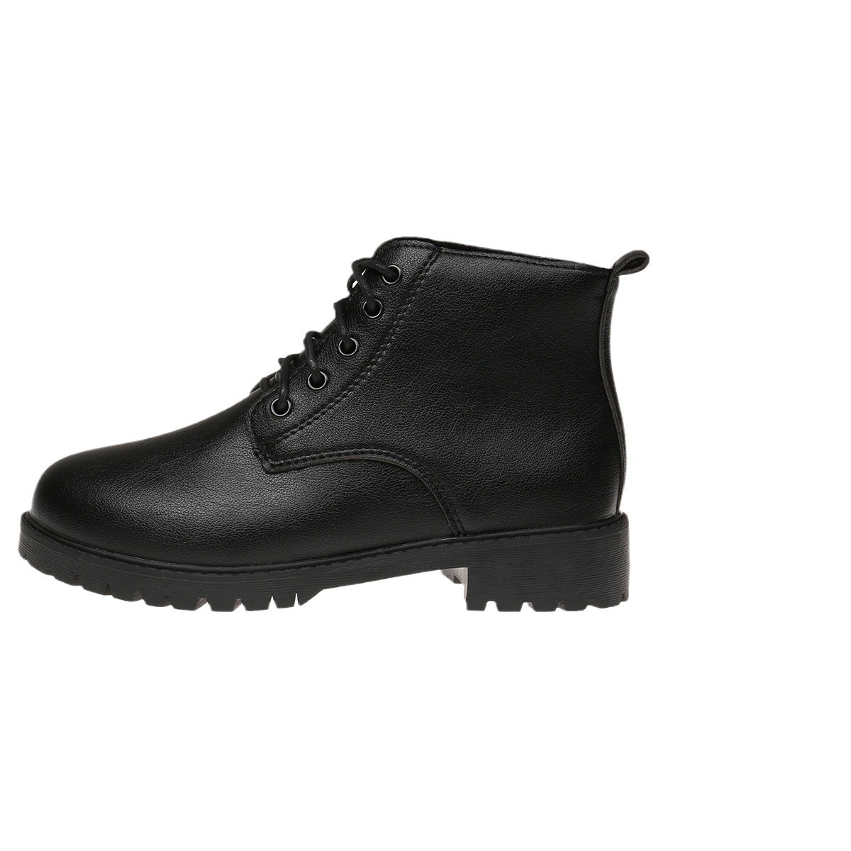 Women's Soft Leather British Style Platform Boots For Autumn_voghion.com