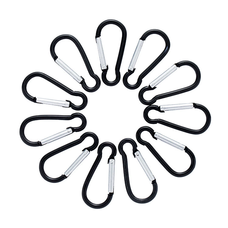 Производитель № 5 тыквы в форме карабинга пружина алюминиевый сплав рюкзак тыквы альпинистский крюк карабинная пряжка алюминиевый черный