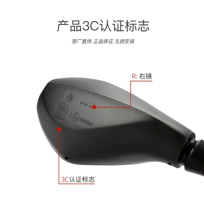 motorcycle chasing 125 QJ125-3G: Motorcycle rearview mirror