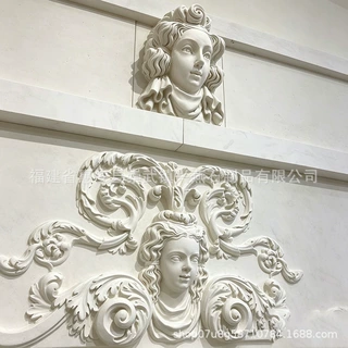 天然大理石欧式别墅外墙门头石材雕花 西洋人物石材浮雕定制厂家