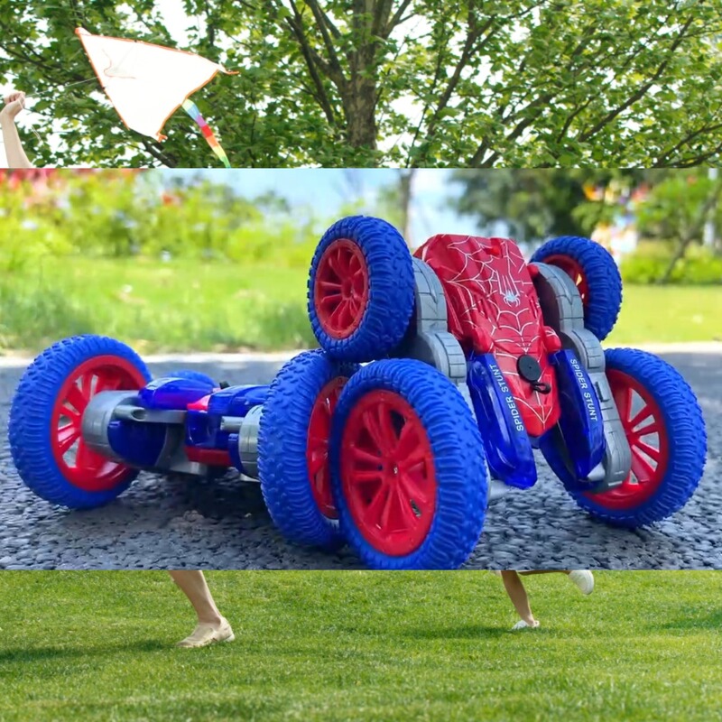 クロスボーダースプレーリモートコントロールカースパイダー両面ドリフトスタントカー 2.4 グラムプログラミングライトリモートコントロールスイングアームカーおもちゃ|undefined