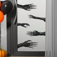 外貿萬聖節布置黑色鬼手臥室客廳玄關家居裝飾牆貼貼紙自粘批發