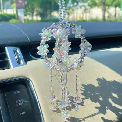 Ornament for Girls' Car Use, Car hanging - purple