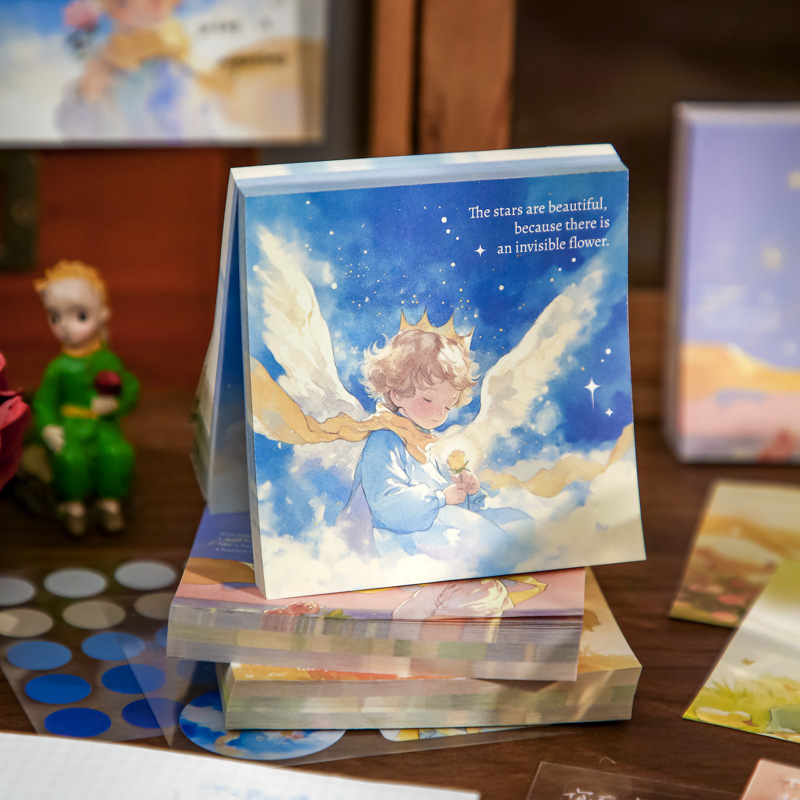 Papel Sr. San Xiang paquete de pegatinas de notas Viaje alrededor del universo serie de cuentas de mano material de decoración de mensajes de notas