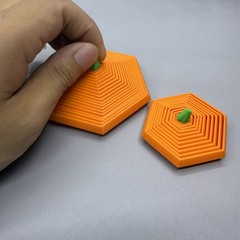 3d打印变形南瓜休闲解压六边形万圣节鬼节礼物摆件创意产品礼品