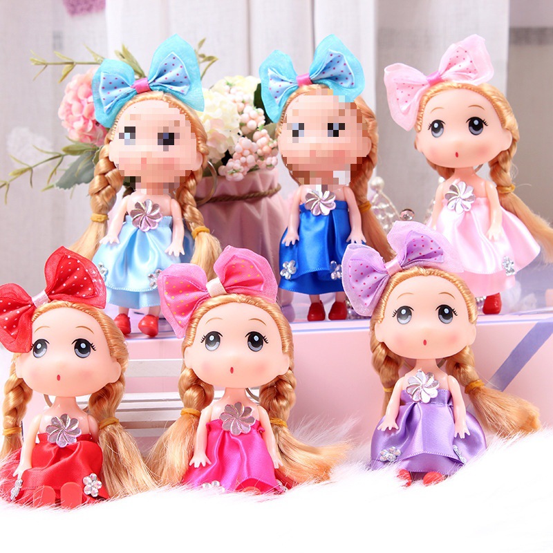 12cm Hengchao Confused Barbie Doll Toddler Creative Kidsren's Toy Gashapon Doll Girl Gift Doll