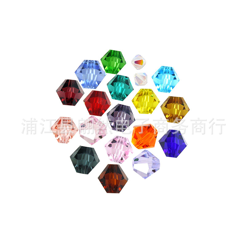 3-8mmAAAA水晶菱形珠精品水晶ガラス珠二頭尖珠DIY珠散珠アクセサリー部品