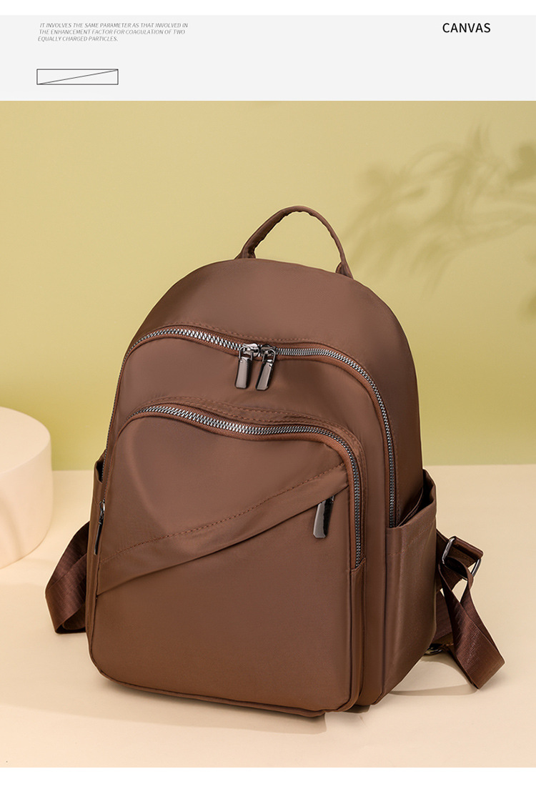 Anti-theft Solid Color Casual Daily Women's Backpack display picture 1