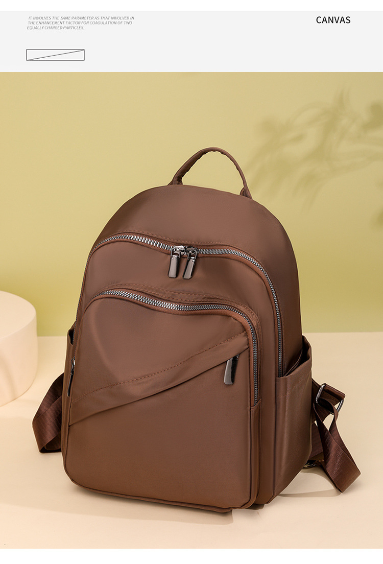 1377g Weight Polyester Lining Material Zipper Closure Type Double Shoulder Straps Strap Type Fashion Backpack Bags Type Anti-theft Solid Color Casual Daily Women's Backpack