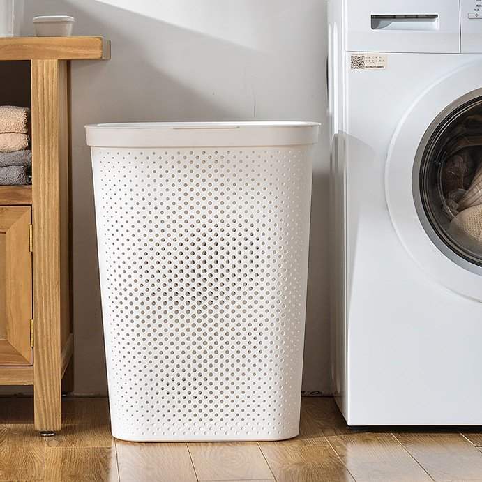 Storage Basket Laundry Basket with Lid Bathroom Storage Basket Extra Large Bathroom Covered Dirty Clothes Basket Large Dirty Clothes Basket