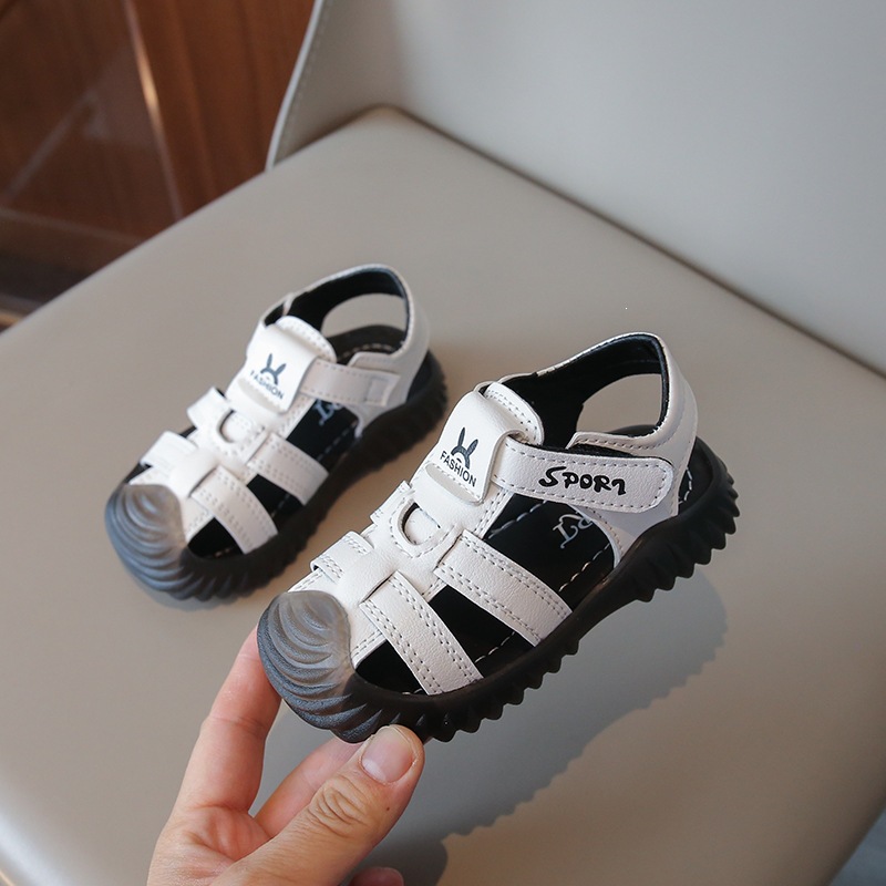 Summer Children's Sandals Breathable Soft Sole Closed Toe Non Slip Ultra Lightweight Stylish Toddler Shoes_voghion.com