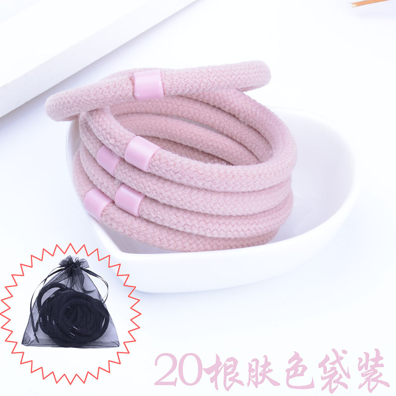 20 bandas de pelo rosa en bolsas