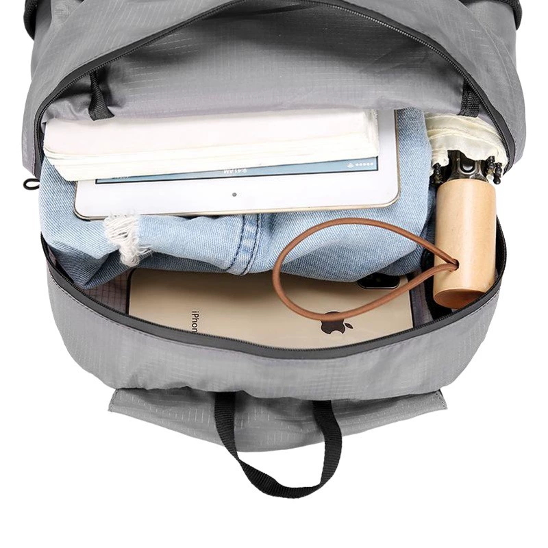 Открытый Сверхлегкий дорожный портативный складной рюкзак Водоотталкивающая сумка для хранения кожи Альпинизм Отдых Спортивный рюкзак