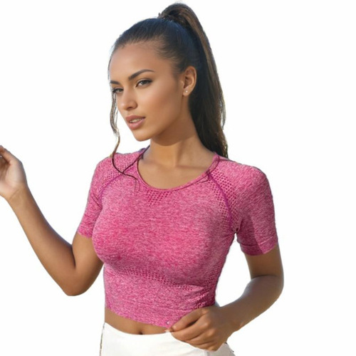 Lulu Short-Sleeve Yoga Top for Summer - Cool, High-End, Slimming, Fitness, Beautiful Back Design - One-Piece Yoga Top
