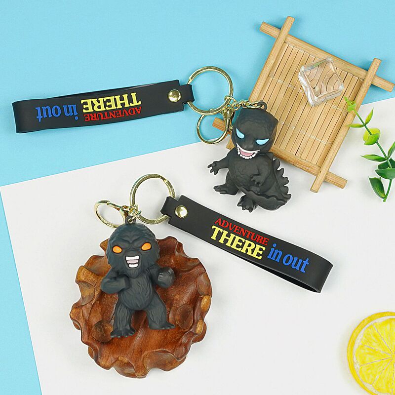 Cartoon Monster Keychain Series, Cartoon Animation Pendants with Texture and Design, Small and Exquisite