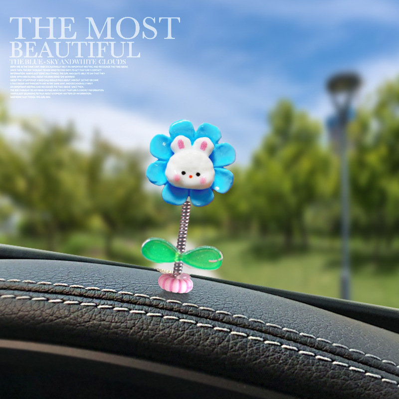 [Lista de cosas buenas de Douyin] Adornos de automóviles sacudiendo la cabeza, flores pequeñas, sol, lindos animales de dibujos animados, decoraciones de automóviles, automóviles