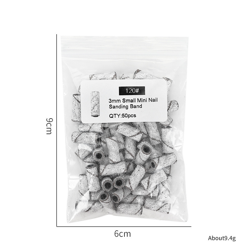 50pcs white small sand circle bag 120#(without bearing)