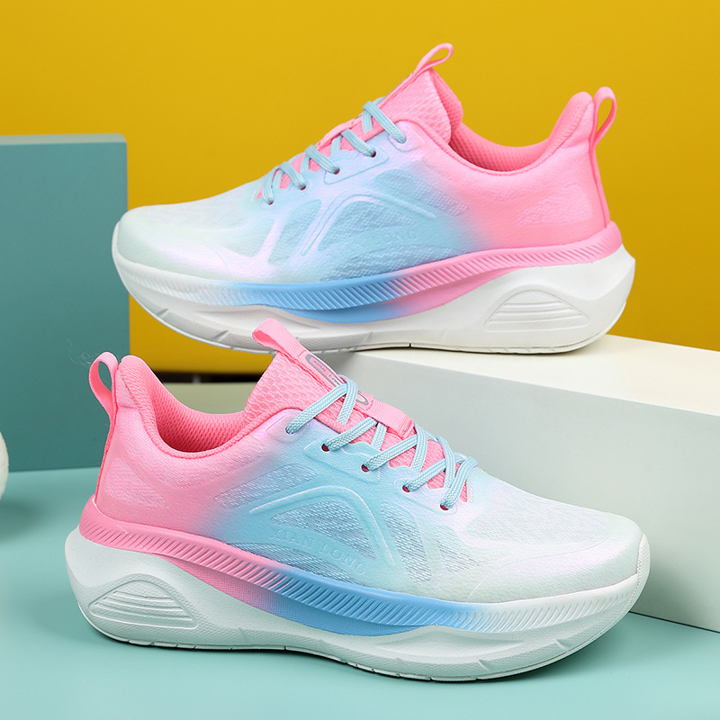 Autumn New Couple's Breathable Mesh Shoes for Men, Outdoor Leisure Running Travel, Fly-Knit Sports Women's Trendy Thick Soles