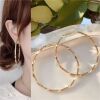 Hemp wreath 6cm gold