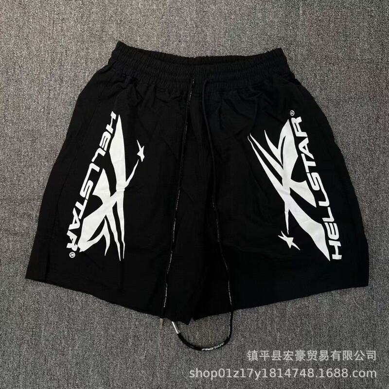25SS新型アメリカンカラー洗水フード付きの男性と女性の上着のtシャツのジーンズの5分のズボン|undefined