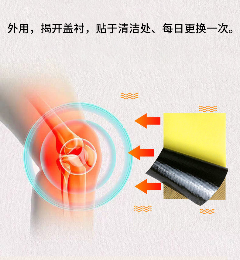 Wan Tong Jin Gu Herbal Pain Relief Patch 7cm x 10cm 8 Patches per Box External Use specifications