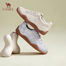 骆驼女鞋2025春季新款德训鞋女百搭耐穿小白鞋纯色时尚百搭板鞋