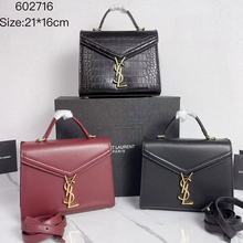 YL新款鳄鱼纹石头纹单肩斜挎包信封包链条女包小方包