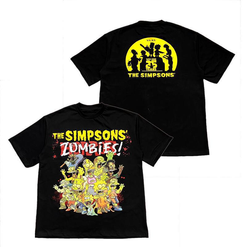 1989the Simpson Family Retro Classic Animation Collaboration Short-Sleeved Loose Cotton T-Shirt 1989the Simpson Family Retro Classic Animation Collaboration Short-Sleeved Loose Cotton T-Shirt