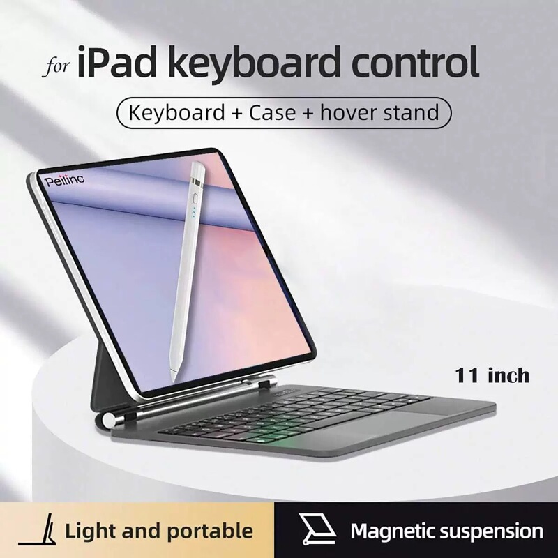 For flat iPadPro11 magnetic floating touch keyboard Air6/5 Bluetooth wonderful control keyboard integrated