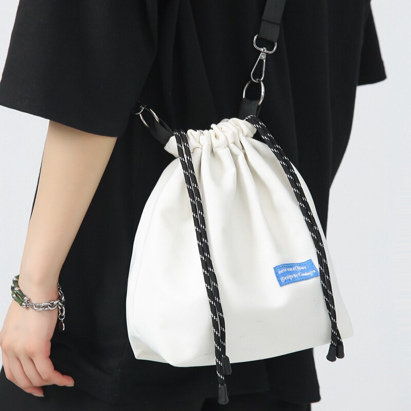 Fashion simple large capacity European and American fabric bucket bag women's shoulder bag messenger bag fashion small backpack women's bag Fashion simple large capacity European and American fabric bucket bag women's shoulder bag messenger bag fashion small backpack women's bag