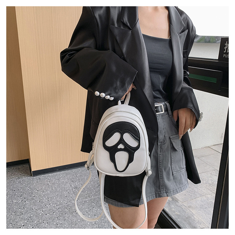 New Unisex Cross-border Foreign Trade Halloween Bag, Quirky And Personalized Ghost Bag, Skeleton Shoulder Bag, Versatile Couple Backpack_voghion.com