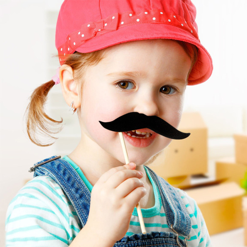 Barba simulada en stock, baile de maquillaje, simulación extraña, barba falsa, barba de ocho, props de fiesta, barba falsa