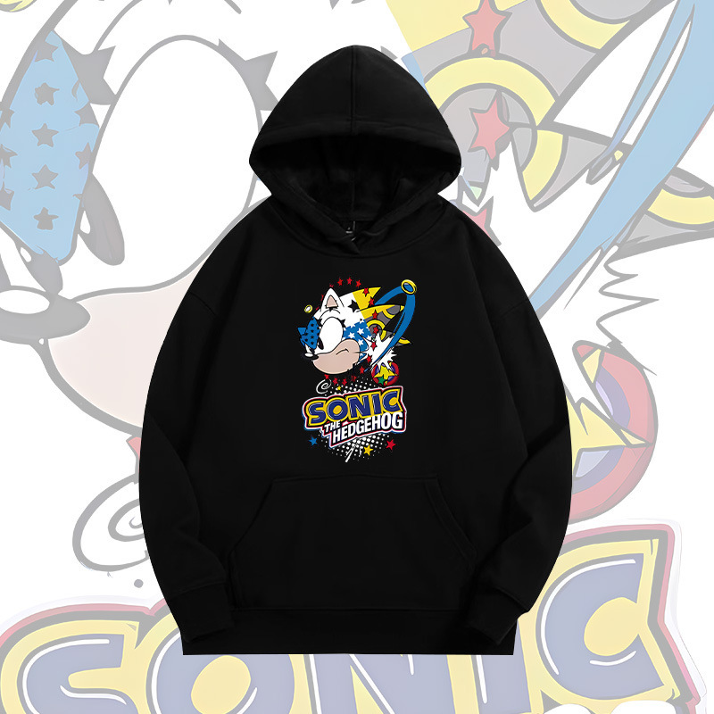 Sonic the Hedgehog Sonic the Hedgehog Hooded Sweatshirt for Men and Women, Autumn Youth Loose Long-Sleeved Jacket Sonic the Hedgehog Sonic the Hedgehog Hooded Sweatshirt for Men and Women, Autumn Youth Loose Long-Sleeved Jacket
