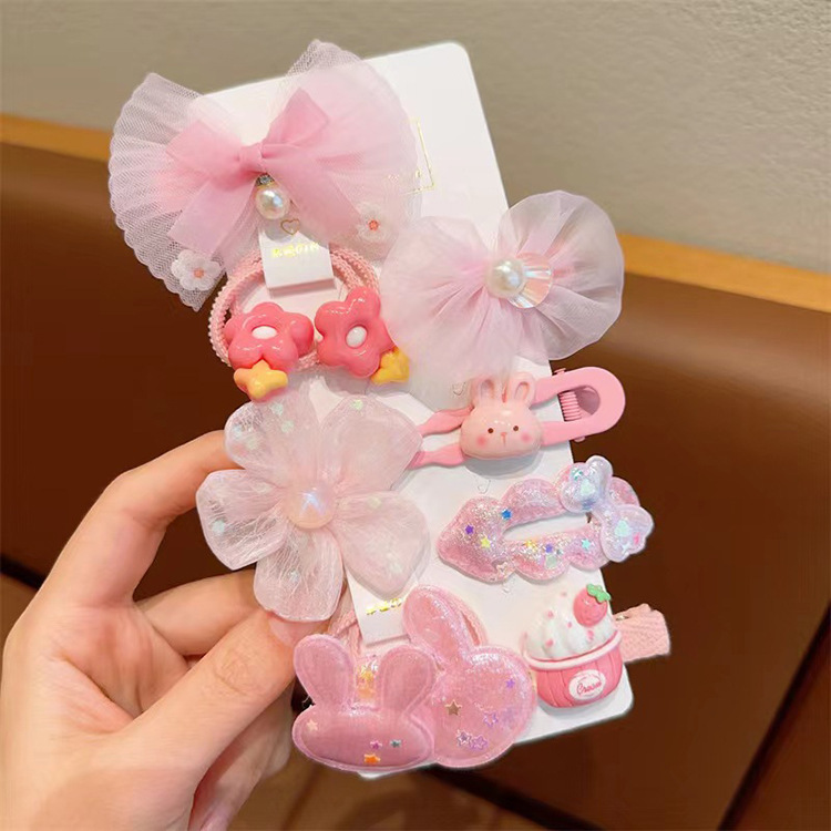 Accesorios para el cabello de sirena para niños hielo y nieve horquilla tocado clip lateral pequeña princesa tocado Super Hada bebé accesorios para el cabello traje pelo