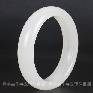 Afghanistan White Jade flat bracelet women's jade bracelet White Jade round bracelet factory jade bracelet bracelet wholesale
