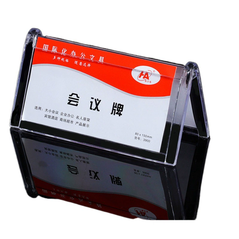 Органический пластик V-образная Конференц-доска 18*10 см прозрачный кристалл глянцевый стол знак стол карта место карта дисплей стенд оптом