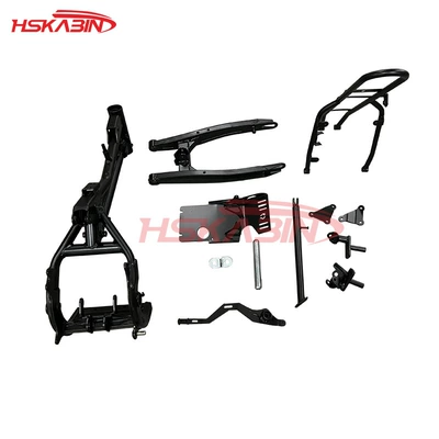 Applicable CRF70 off-road motorcycle full set of single iron frame rear tailstock rear flat fork bottom plate foot support assembly