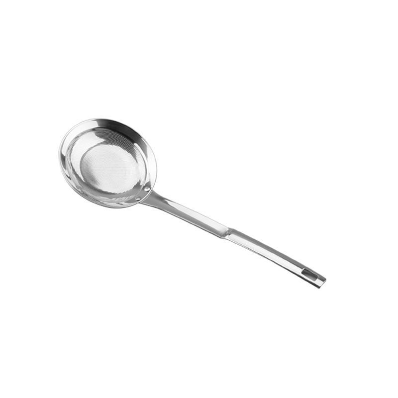COOKONE 18 / 10 acero inoxidable grueso ultra-denso cuchara de filtro de aceite cuchara de malla cuchara
